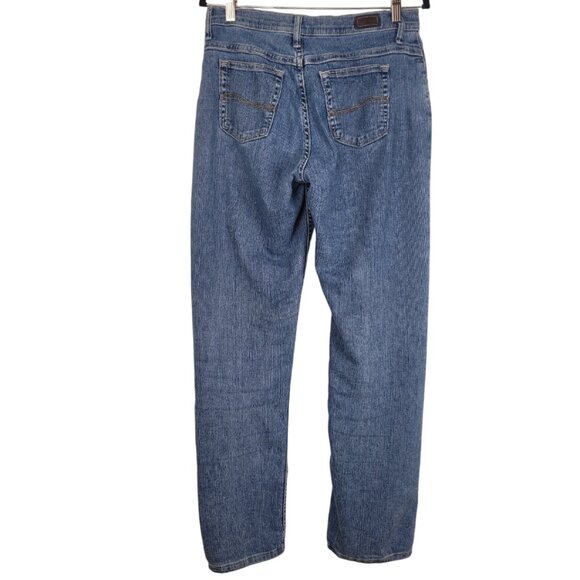 Vintage LEE RIDERS Blue Denim Jeans Straight Leg Relaxed Fit size 6/30in waist - Picture 3 of 10